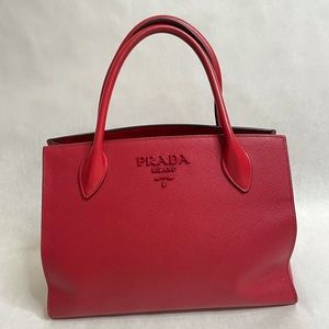 Prada medium saffiano monochrome bag